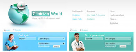 Web developer portfolio: Clinician World
