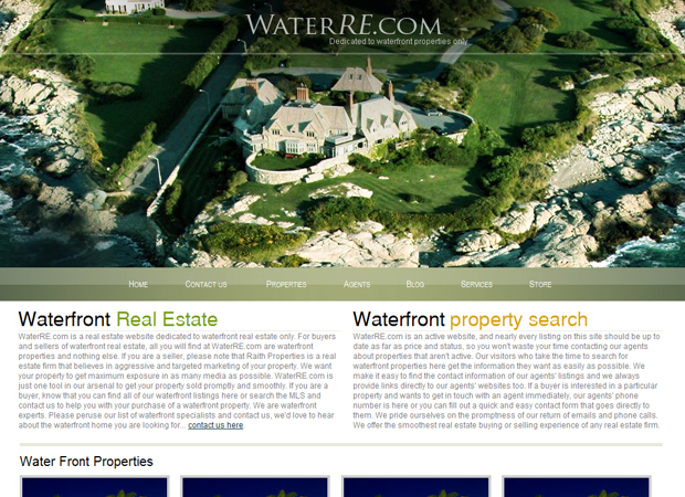 Waterfront Real Estate Web Design - Real Estate System Development - Real Estate Website Design