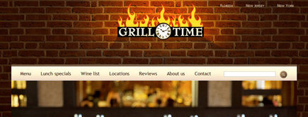 Web developer portfolio: Grill Time